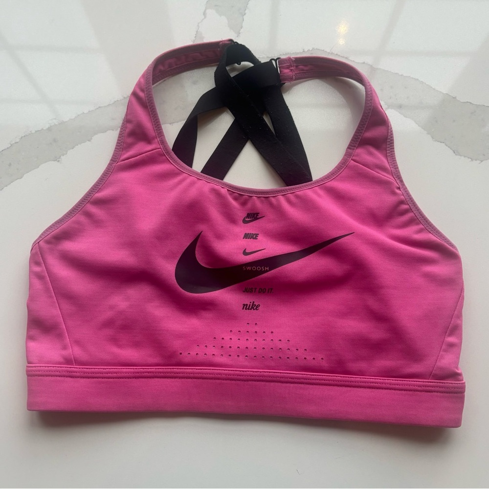 Nike Impact Strappy Women’s Sports Bra Non-Padded High Support Size Small